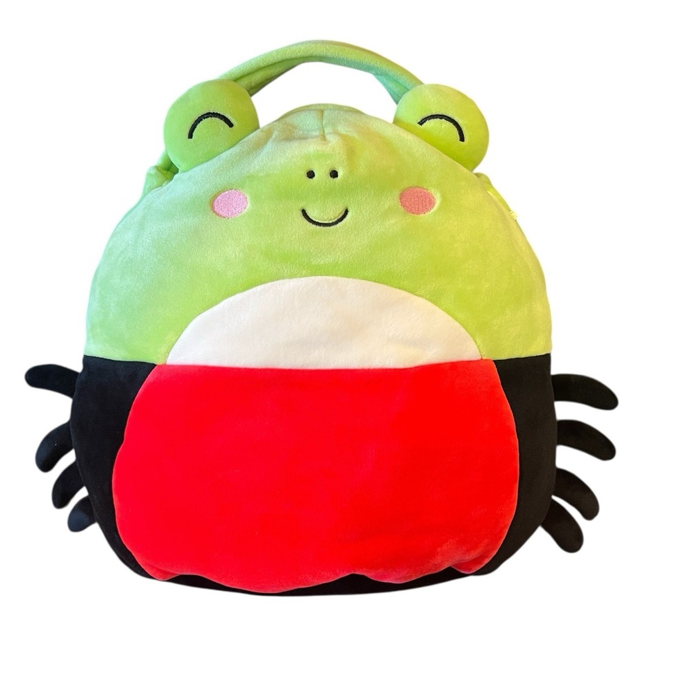 Squishmallow Wendy the Frog 12" Plush Bag Halloween Candy Pail